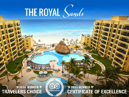 The Royal Sands & Grand Residences make Trip Advisor Top 25 Family Hotels in Mexico listing